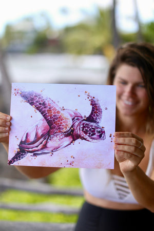 Open image in slideshow, Turtle Print - Pink Hue
