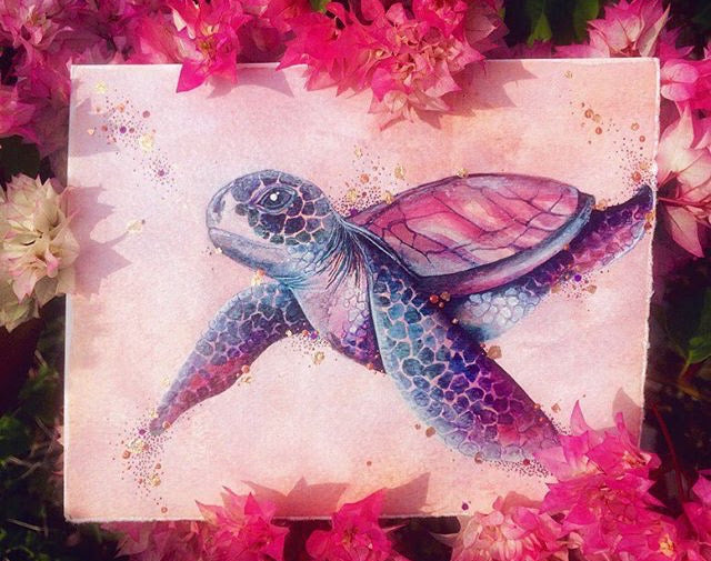 Turtle Print - Purple Hue